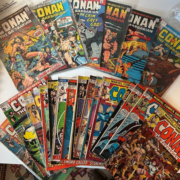CONAN THE BARBARIAN Big Lot ORIGIN 1 - 24 Comic 1970 Marvel Comics ~ RARE Books - Picture 1 of 9